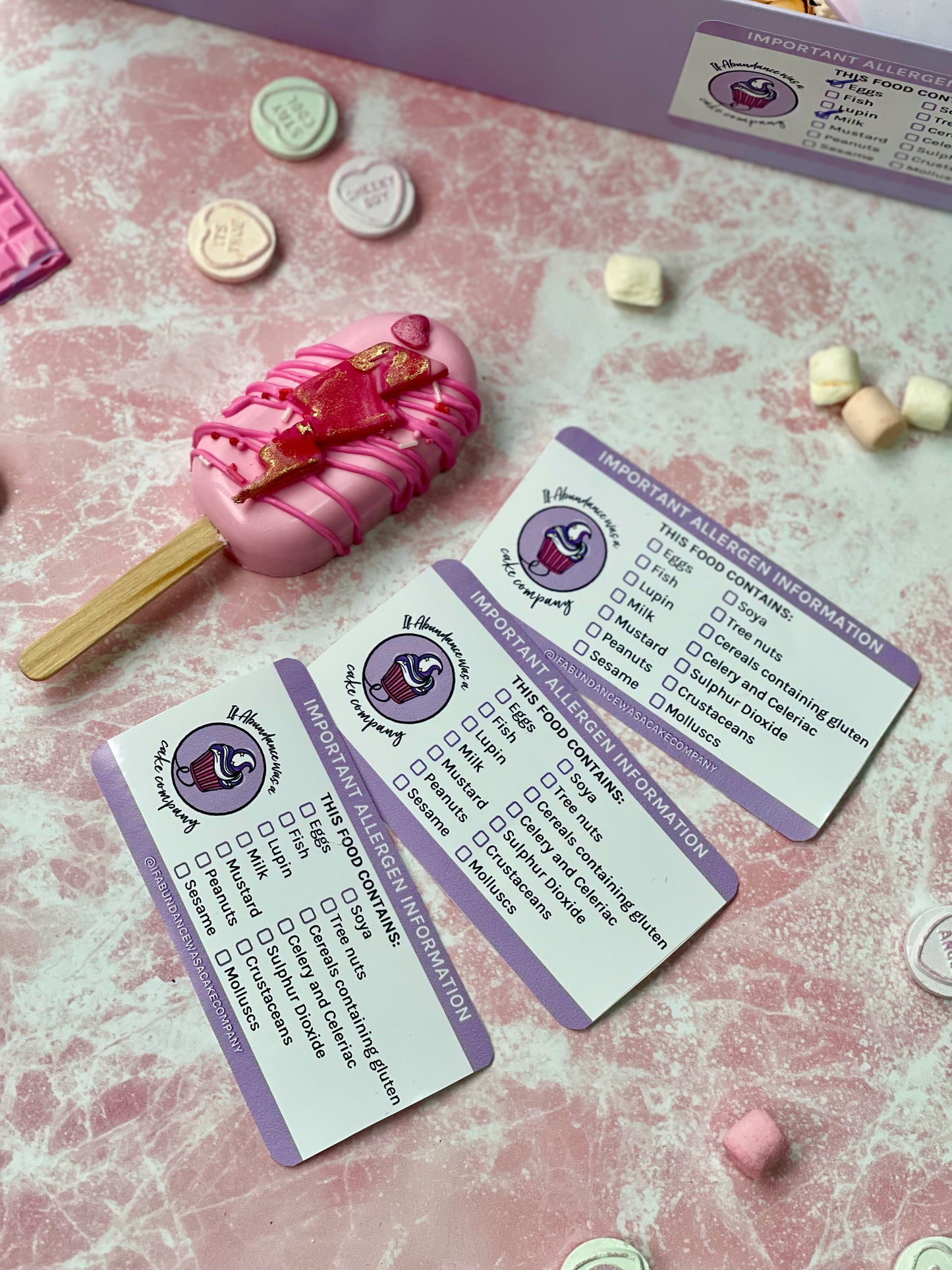 Allergen Labels - Customise Our Classic Template